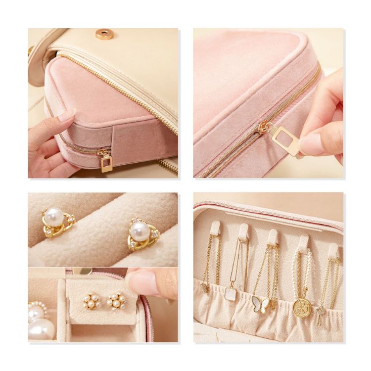 Picture of Velvet Jewellery Box with Compartment