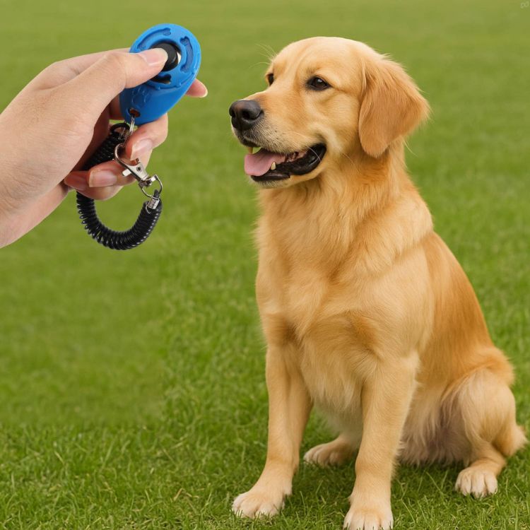 Picture of Pet Training Clicker with Coiled Lanyard