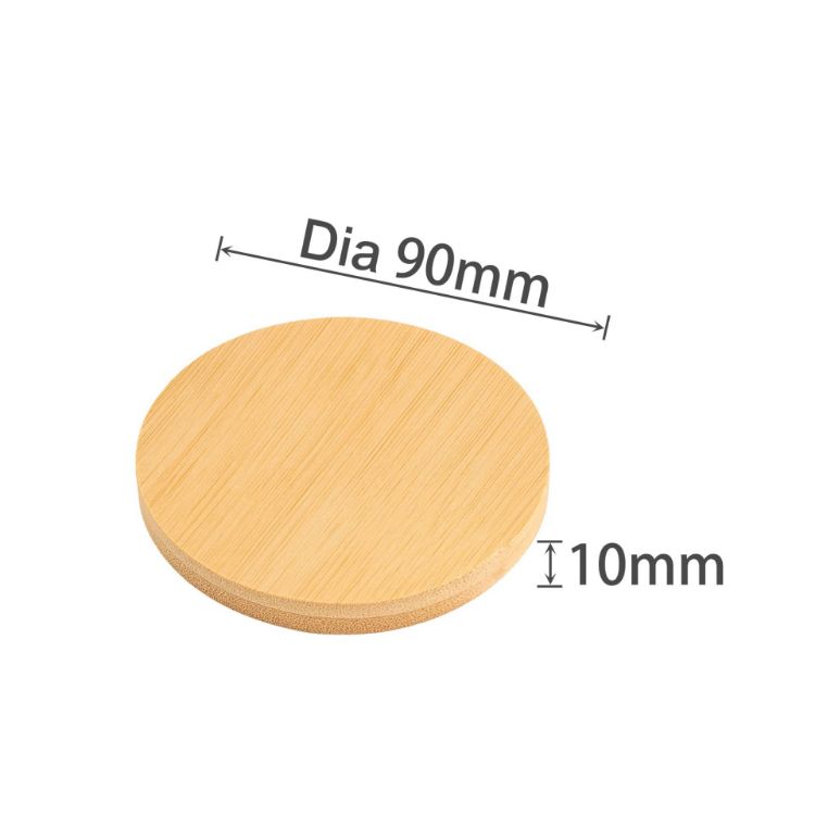 Picture of Round Bamboo Bottle Opener Coaster