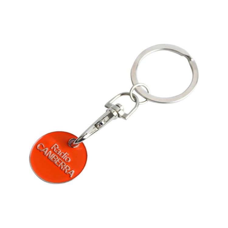 Picture of Enamel Trolley Coin Keyring