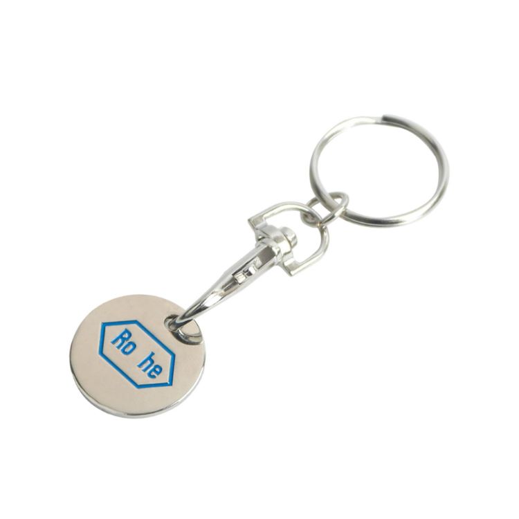 Picture of Enamel Trolley Coin Keyring