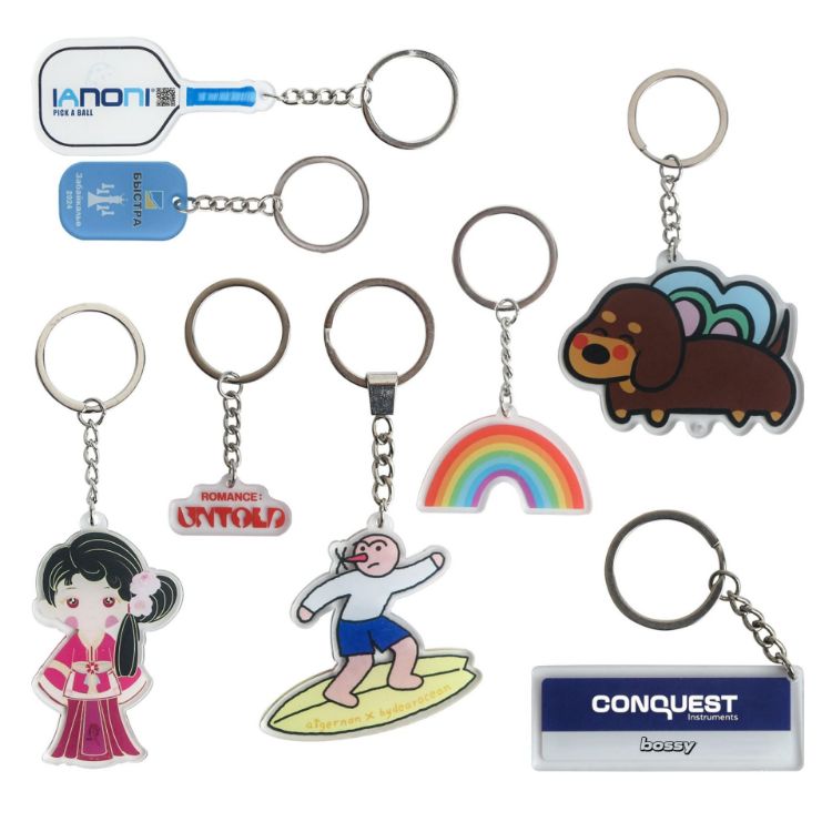 Picture of Custom Shape Acrylic Keyring
