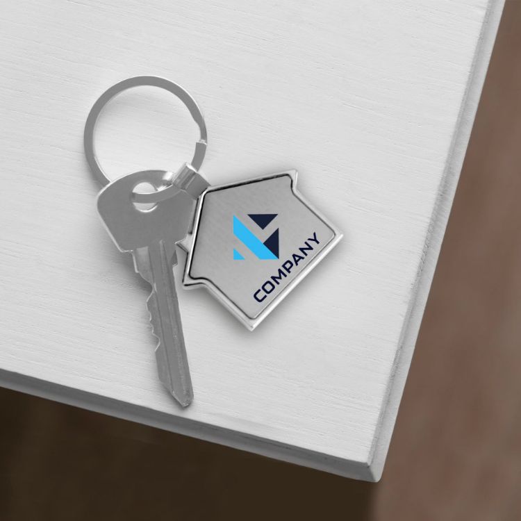 Picture of House Metal Keyring