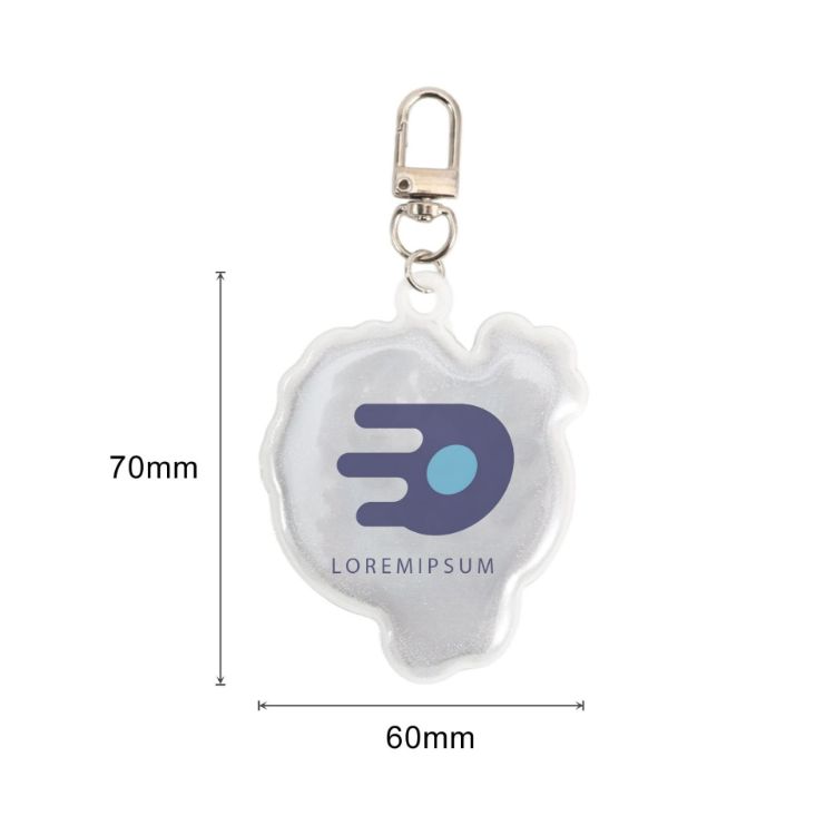 Picture of Custom Shape Reflective Keychain