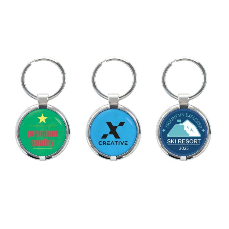 Picture of NFC Epoxy  Round Tag with Metal Keyring