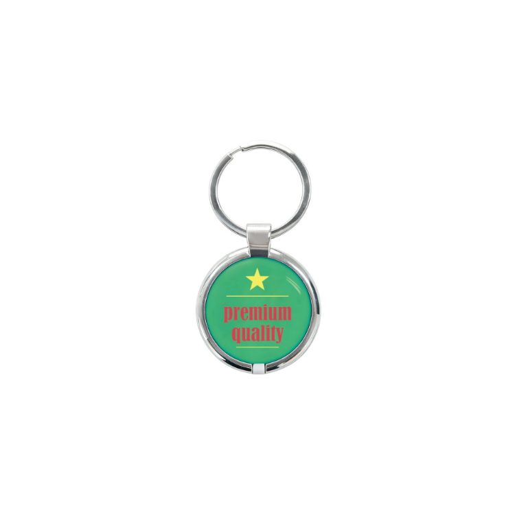 Picture of NFC Epoxy  Round Tag with Metal Keyring
