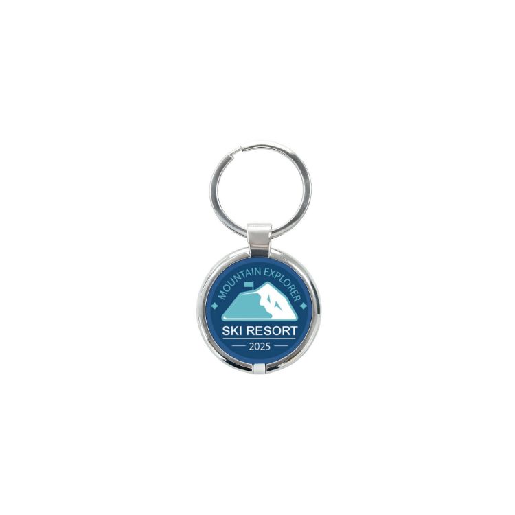 Picture of NFC Epoxy  Round Tag with Metal Keyring