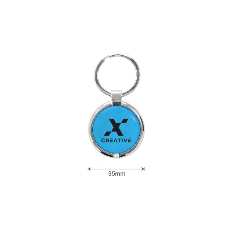 Picture of NFC Epoxy  Round Tag with Metal Keyring