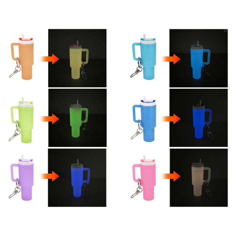 Picture of Glow in the Dark Mini Tumbler Keyring