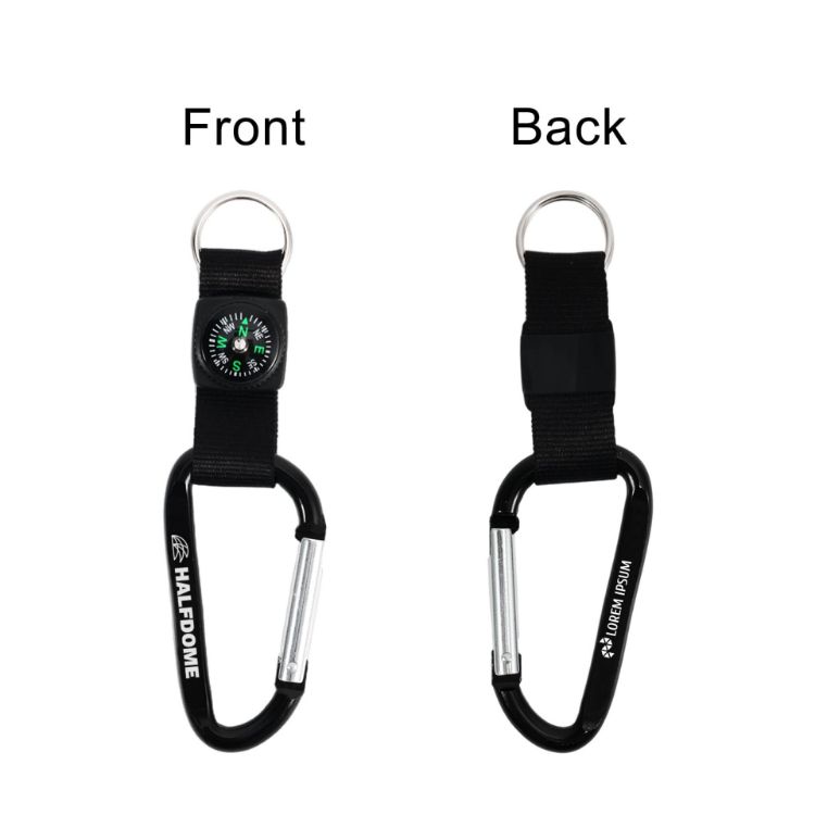 Picture of Carabiner with Compass Keychain