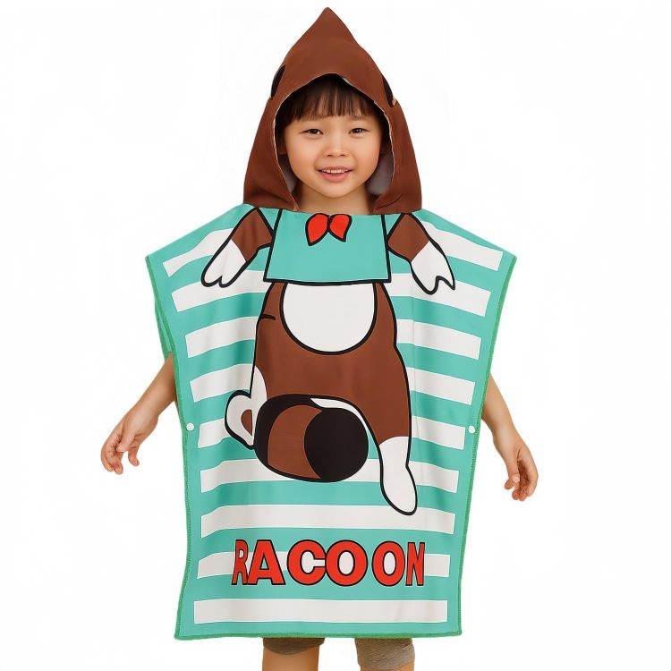 Picture of 100% Microfibre Sublimation Kids Hooded Change Towel