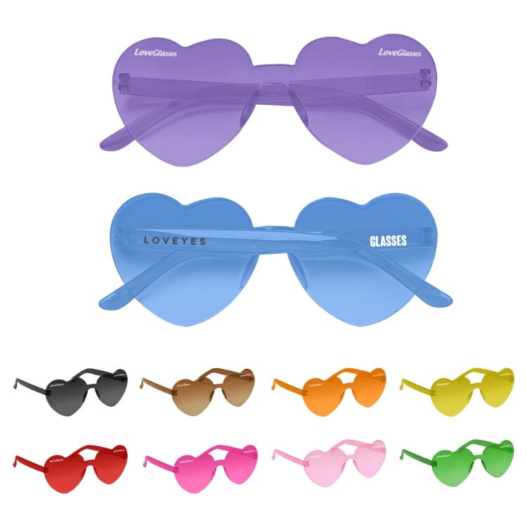 Picture of Heart Shaped Party Glasses