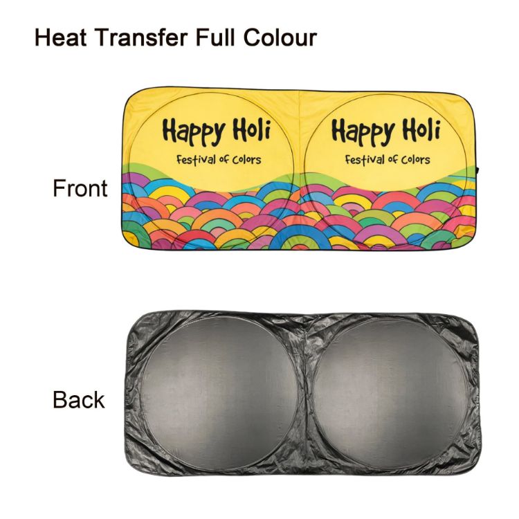 Picture of Twin Circular Light-blocking Car Sun Shade