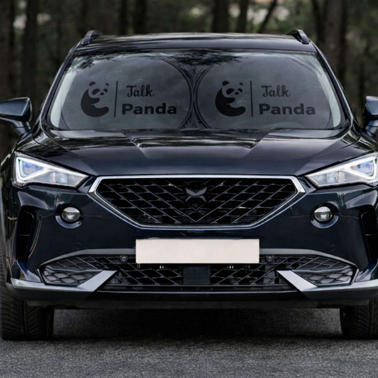 Picture of Twin Circular Light-blocking Car Sun Shade