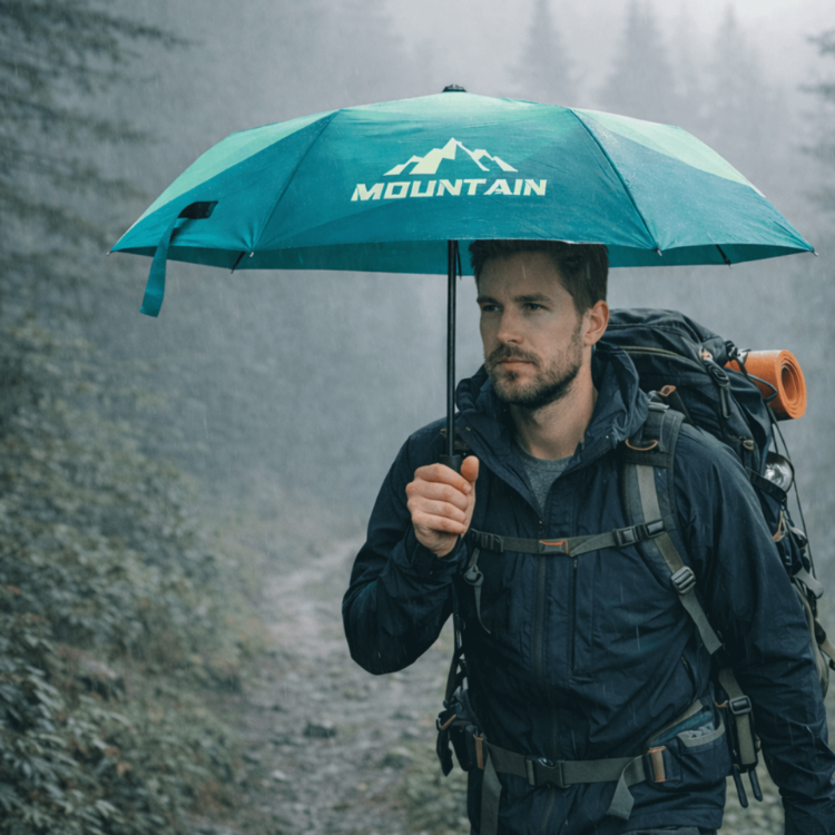 Picture of 21'' Automatic Compact Folding Umbrella