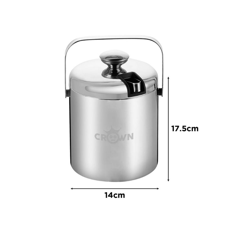 Picture of Ice Bucket With Lid And Tongs