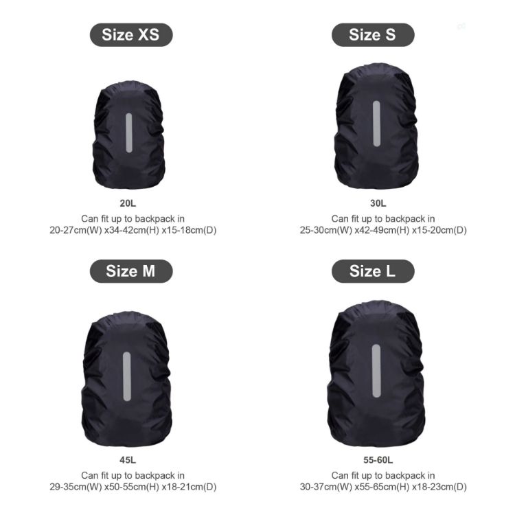 Picture of Reflective Backpack Rain Cover