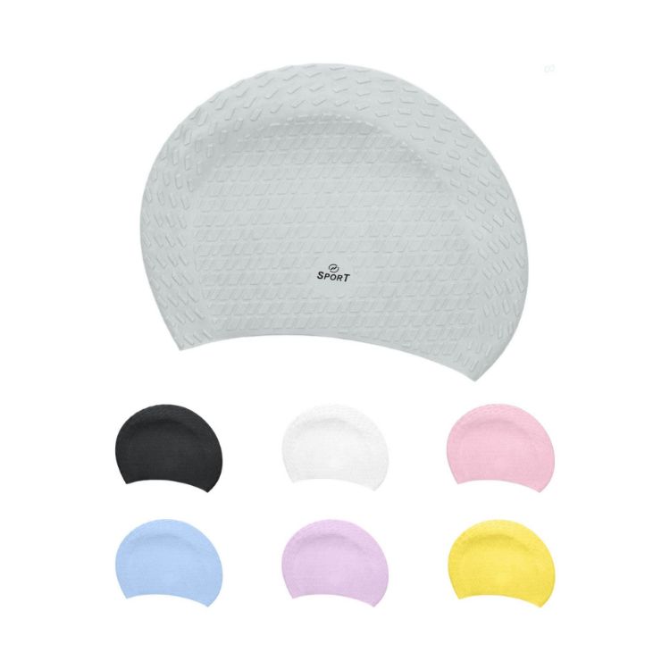 Picture of Premium Silicone Swimming Cap-Cube Grains