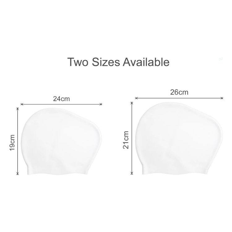 Picture of Silicone Swim Cap for Women with Long Hair