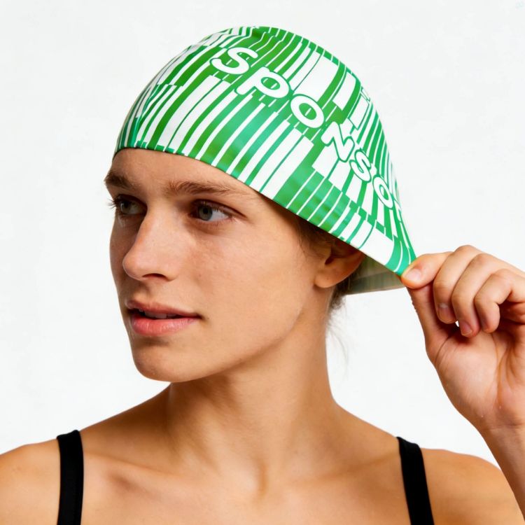 Picture of Silicone Swim Cap for Women with Long Hair