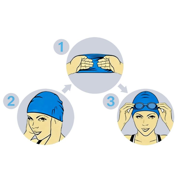 Picture of Full Colour Polyester Swimming Cap