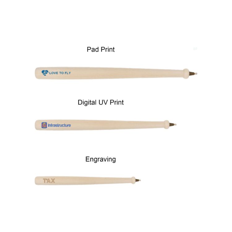 Picture of Wooden Baseball Bat Shape Pen
