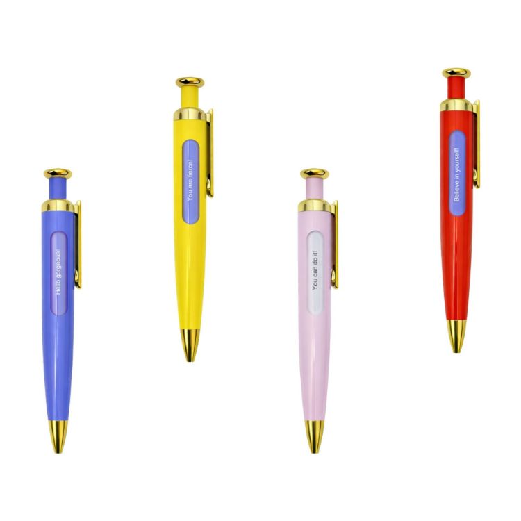 Picture of Rocket Shape Spin Message Pen