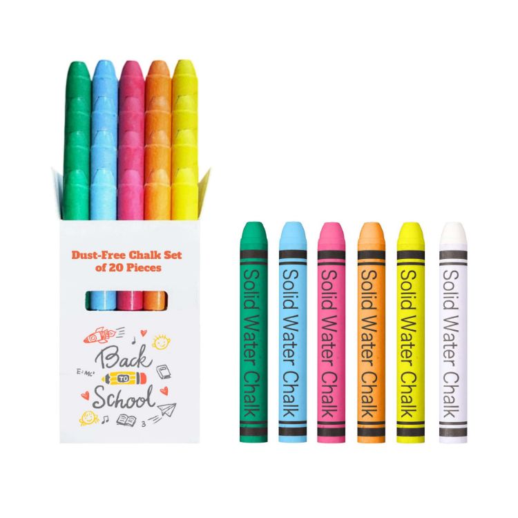 Picture of Dust-Free Chalk Set of 20 Sticks