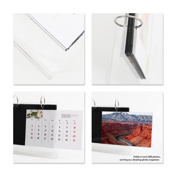 Picture of Acrylic Desk Calendar and Photo Album Organizer