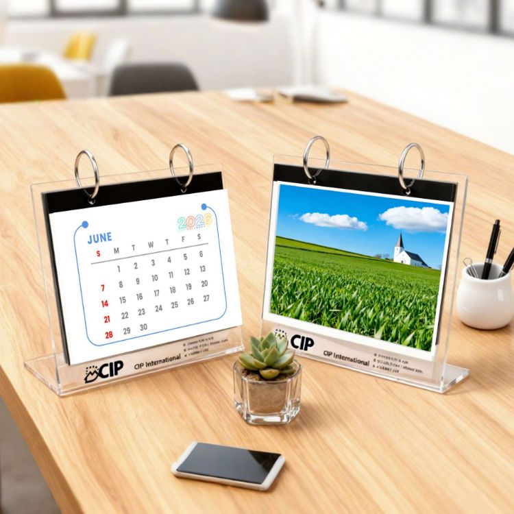 Picture of Acrylic Desk Calendar and Photo Album Organizer