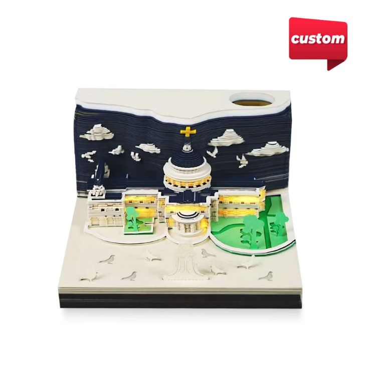 Picture of 3D Paper Carving Notepad Weekly Calendar