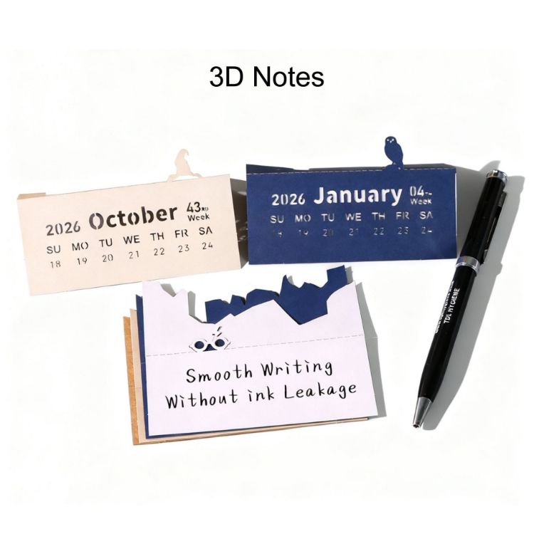Picture of 3D Paper Carving Notepad Weekly Calendar