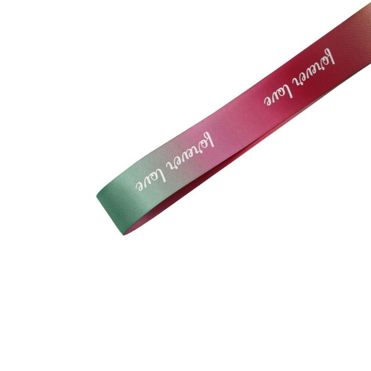 Picture of 19mm Rainbow Satin Polyester Ribbon