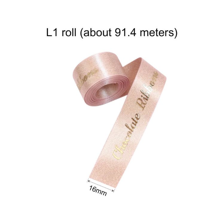 Picture of 16mm Glitter Gold Purl Satin Ribbon