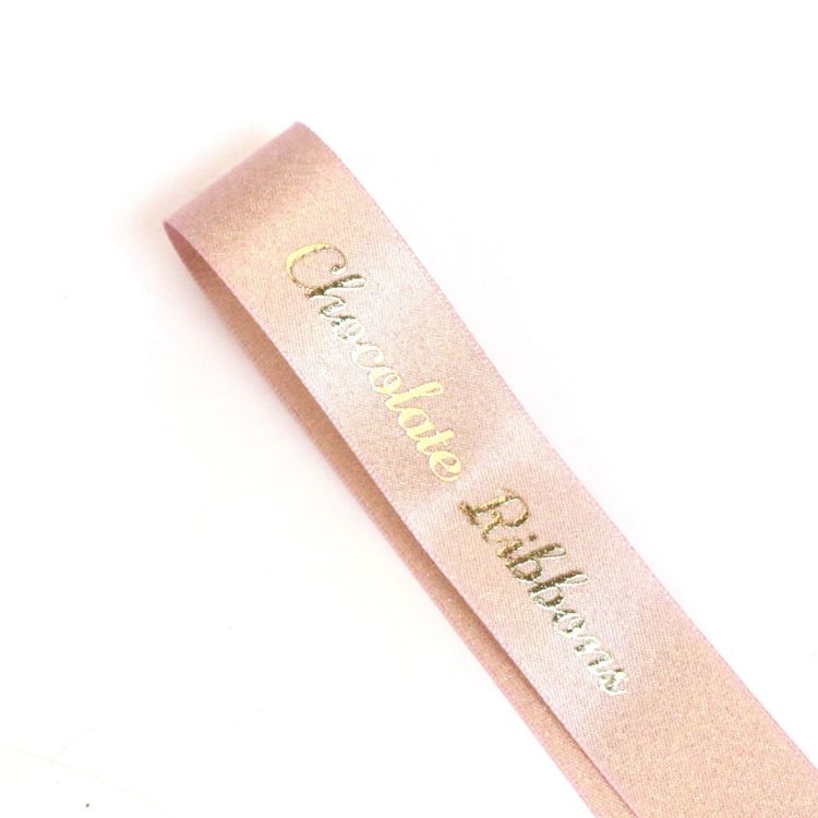 Picture of 16mm Glitter Gold Purl Satin Ribbon
