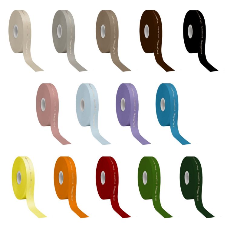 Picture of 16mm Hot Stamping Satin Polyester Ribbon