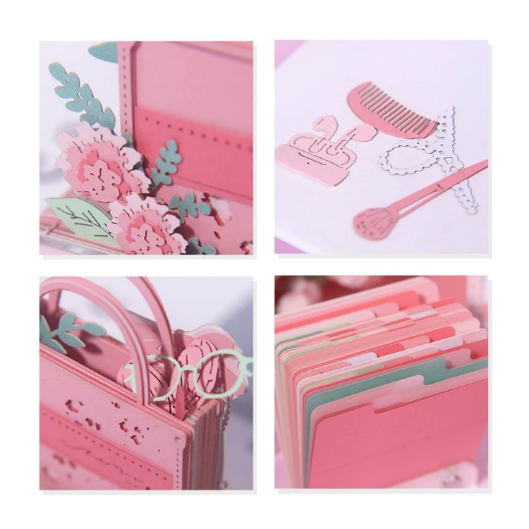 Picture of 3D Paper Art Handbag Tear-off Notepad