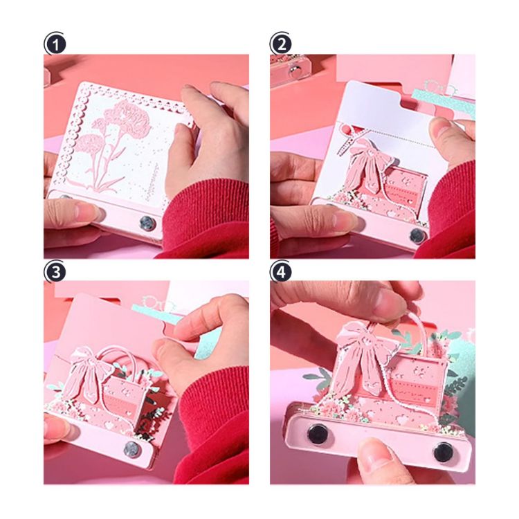 Picture of 3D Paper Art Handbag Tear-off Notepad