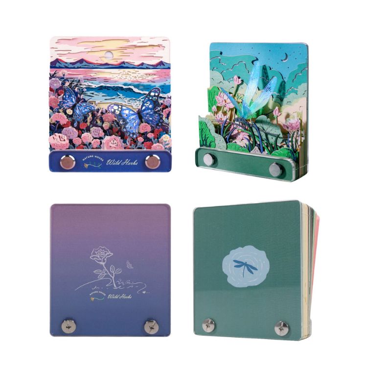 Picture of 3D Paper-Cut Sculpture Notepad with Hanging Loop