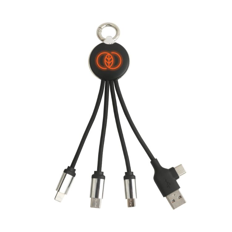 Picture of Round Shaped Light Up Multi Charging Cable