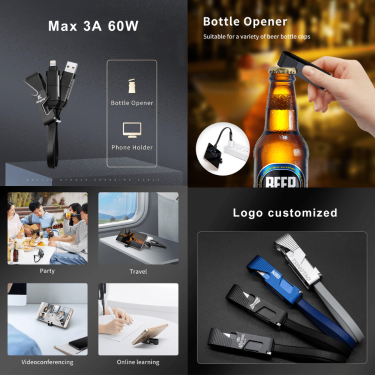 Picture of 60W Charging Cable with Opener and Phone Stand