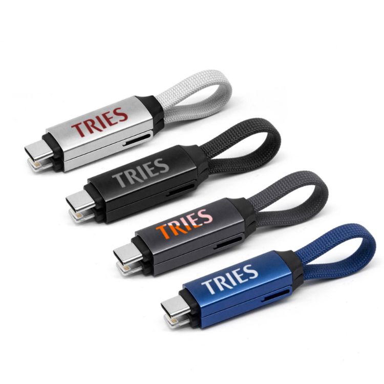 Picture of 60W 3-In-1 Aluminium Charging Cable