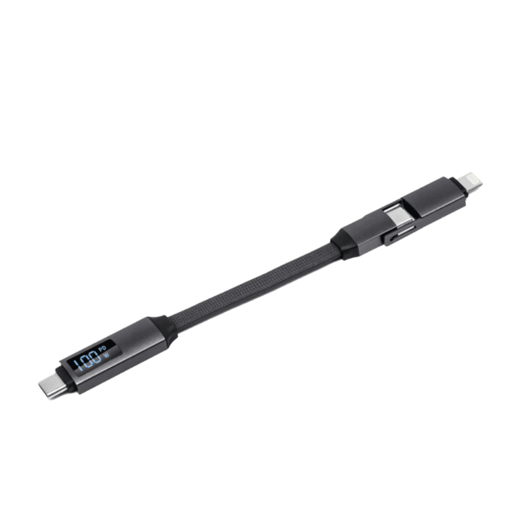 Picture of 100W 3-In-1 Aluminium Charging Cable with Digital Display