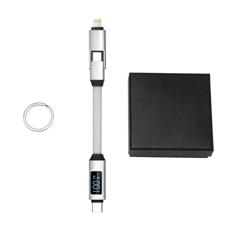 Picture of 100W 3-In-1 Aluminium Charging Cable with Digital Display