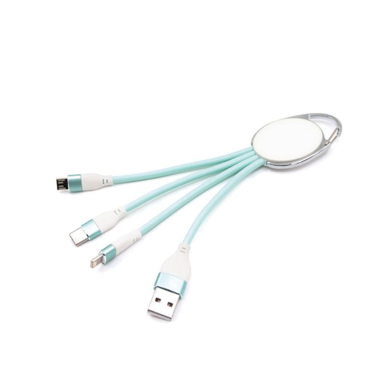 Picture of Macarons 3 in 1 Charging Cable with Keyring