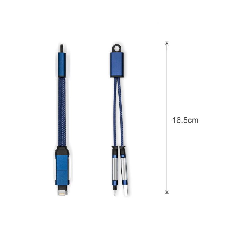 Picture of 60W 4-in-1 Braided Charging Cable  with Keyring