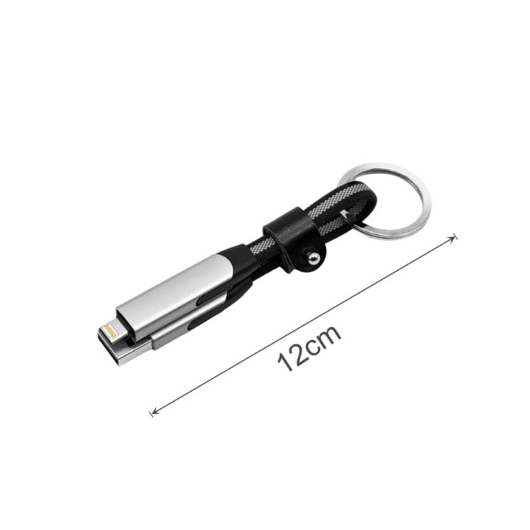 Picture of 60W 6-in-1 Braided Charging Cable with Keyring