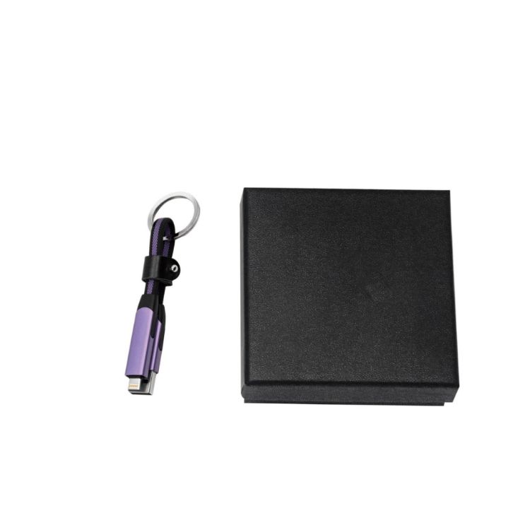 Picture of 60W 6-in-1 Braided Charging Cable with Keyring