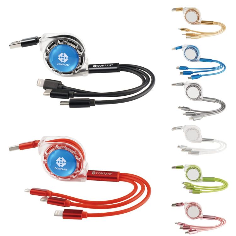 Picture of 3-in-1 Retractable Charging Cable