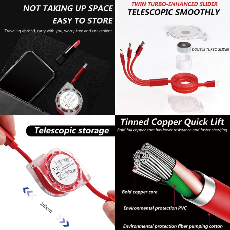 Picture of 3-in-1 Retractable Charging Cable